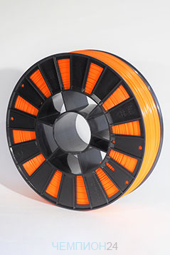 Пластик для 3D принтера PLA оранжевый 1,75мм 880 гр.