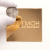Акрил экструзионный зеркальный 200х300 мм 0,8 мм, золото
