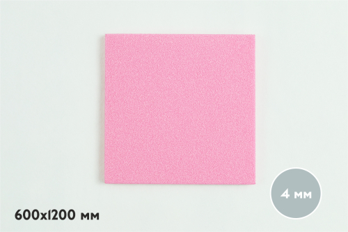 ЭВА материал 1200х600 мм 4 мм, розовый №1